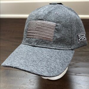 Grunt Style Blackout American Flag,embroidered,stretch flex,vented